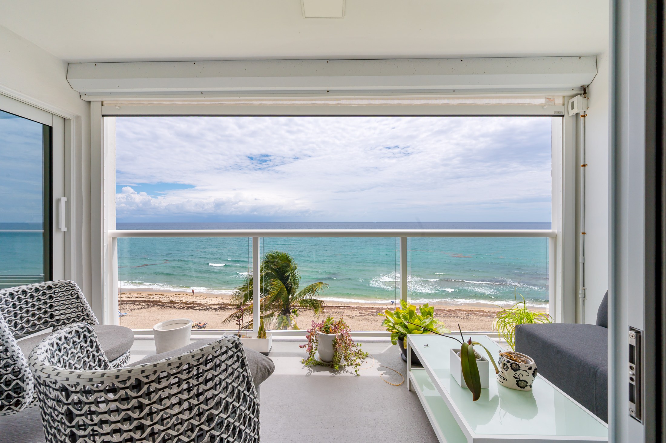The oceanfront balcony