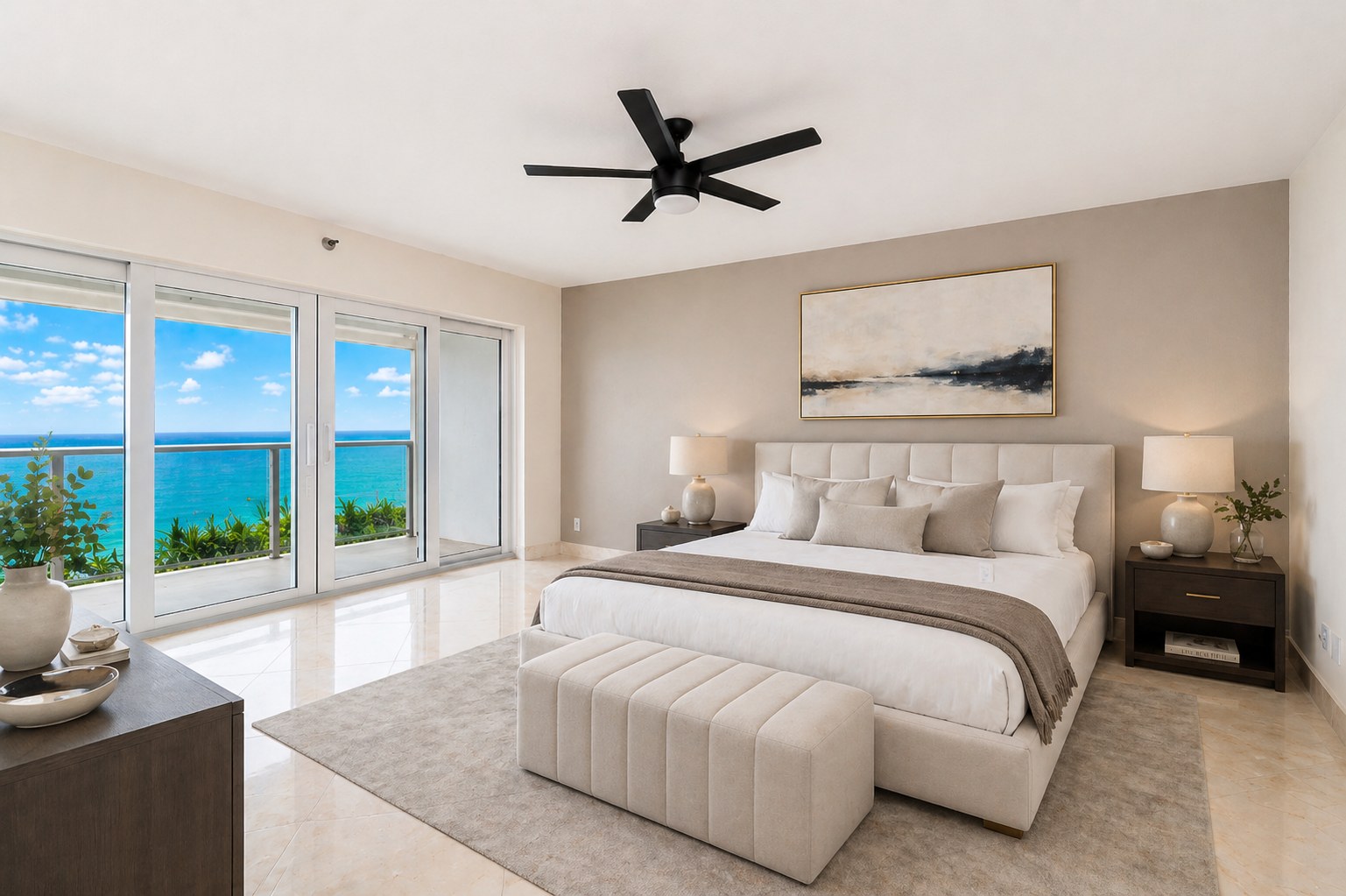 Primary suite · virtually staged